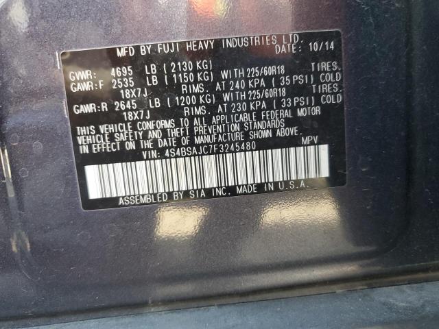 Photo 10 from auction – 2015 SUBARU OUTBACK 2. with VIN 4S4BSAJC7F3245480