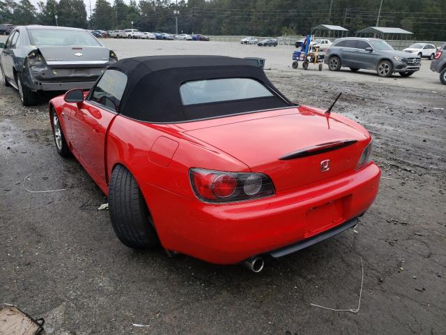 Photo 3 from auction – 2002 HONDA S2000 with VIN JHMAP11432T001361