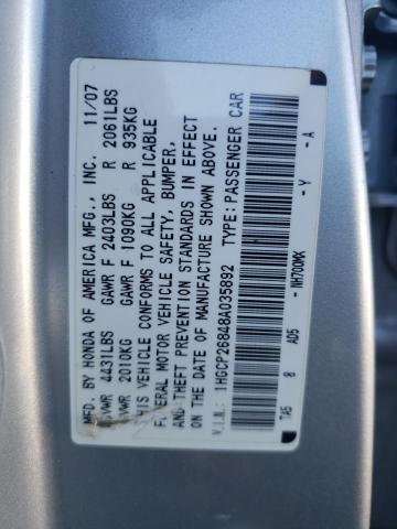 Photo 10 from auction – 2008 HONDA ACCORD with VIN 1HGCP26848A035892