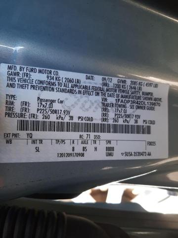 Photo 10 from auction – 2013 FORD FOCUS BEV with VIN 1FADP3R42DL139870