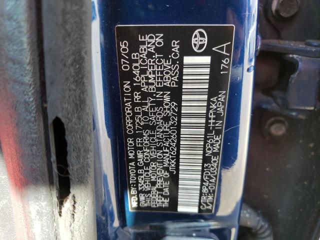 Photo 10 from auction – 2006 TOYOTA SCION XA with VIN JTKKT624260132729