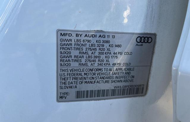 Photo 10 from auction – 2014 AUDI Q7 PREMIUM with VIN WA1LGBFEXED010973