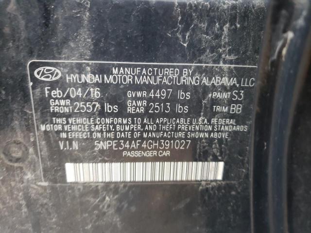 Photo 10 from auction – 2016 HYUNDAI SONATA SPO with VIN 5NPE34AF4GH391027