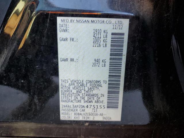 Photo 10 from auction – 2013 NISSAN ALTIMA 2.5 with VIN 1N4AL3AP2DN475155