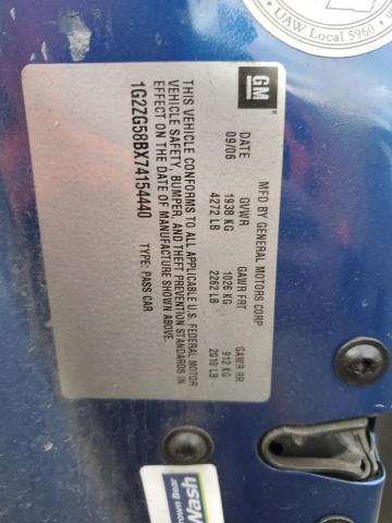 Photo 10 from auction – 2007 PONTIAC G6 BASE with VIN 1G2ZG58BX74154440