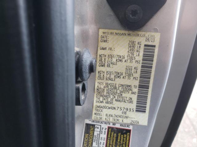 Photo 10 from auction – 2013 NISSAN FRONTIER S with VIN 1N6AD0CW4DN757935