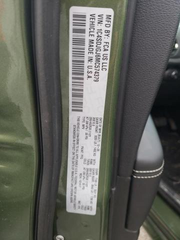Photo 10 from auction – 2021 DODGE DURANGO SR with VIN 1C4SDJGJ6MC574379