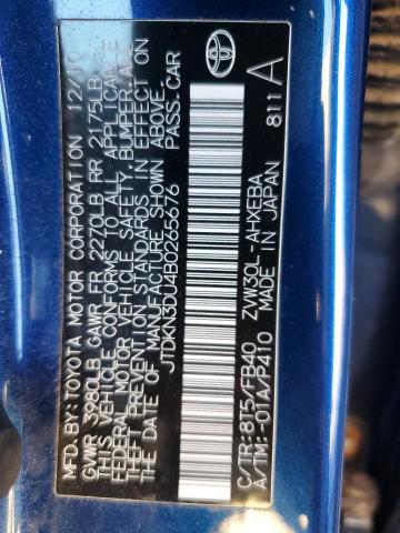 Photo 10 from auction – 2011 TOYOTA PRIUS with VIN JTDKN3DU4B0265676