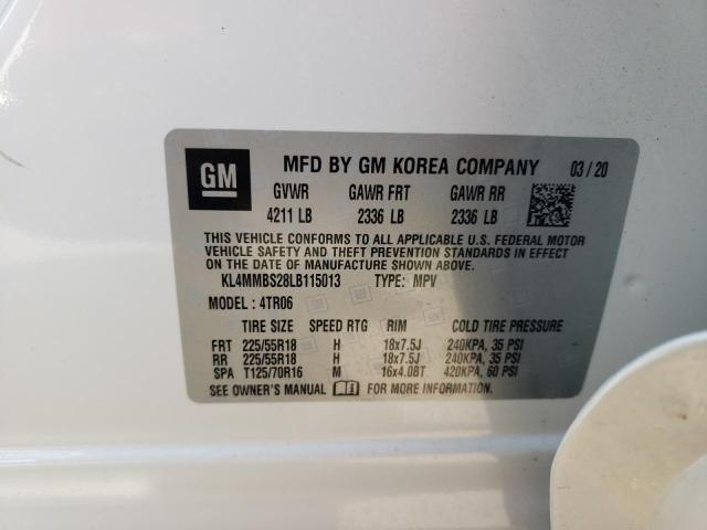 Photo 10 from auction – 2020 BUICK ENCORE GX with VIN KL4MMBS28LB115013