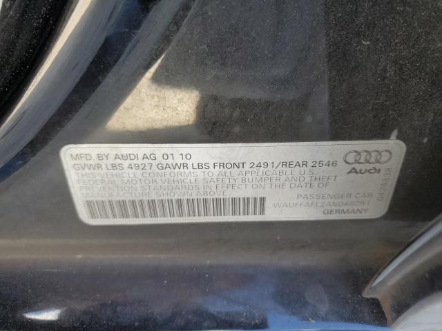 Photo 10 from auction – 2010 AUDI A4 PREMIUM with VIN WAUFFAFL2AN046091