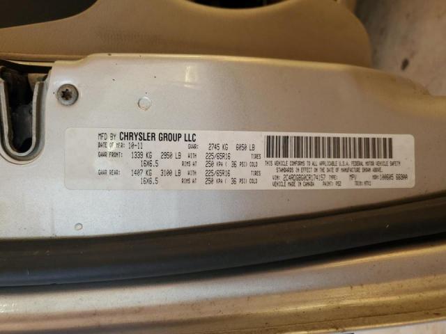 Photo 10 from auction – 2012 DODGE GRAND CARA with VIN 2C4RDGBG0CR174157
