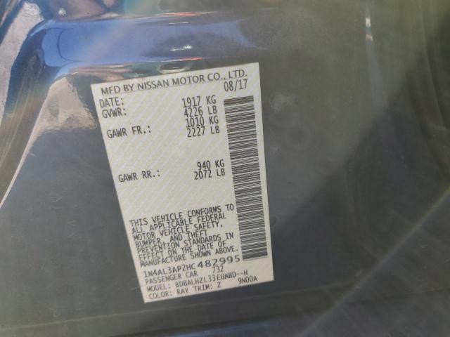 Photo 10 from auction – 2017 NISSAN ALTIMA 2.5 with VIN 1N4AL3AP2HC482995