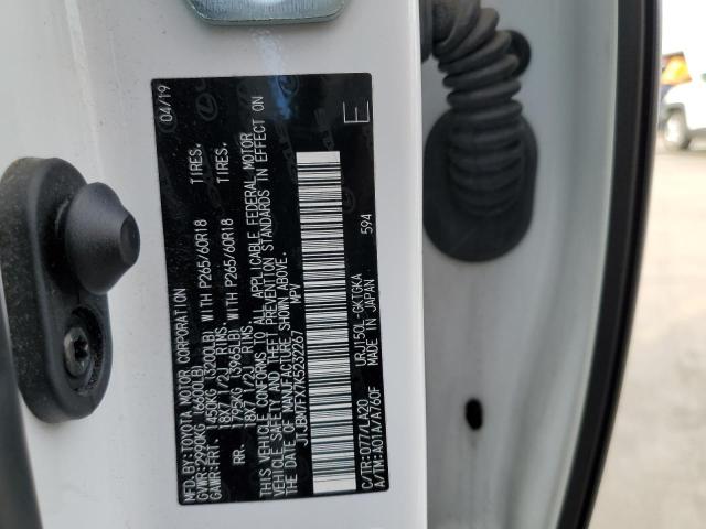 Photo 10 from auction – 2019 LEXUS GX 460 with VIN JTJBM7FX7K5232267