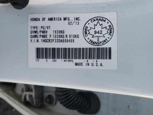 Photo 10 from auction – 2013 HONDA ACCORD LX with VIN 1HGCR2F32DA806469