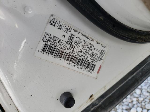 Photo 10 from auction – 2000 LEXUS RX 300 with VIN JT6HF10U9Y0135734