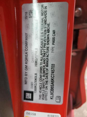 Photo 10 from auction – 2019 CHEVROLET SPARK LS with VIN KL8CB6SA6KC745703