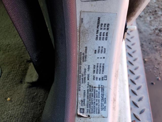 Photo 10 from auction – 2005 GMC CANYON with VIN 1GTDT136458173317