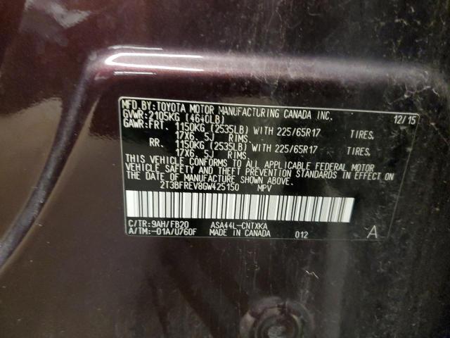 Photo 10 from auction – 2016 TOYOTA RAV4 LE with VIN 2T3BFREV8GW425150