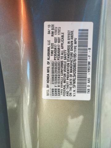 Photo 10 from auction – 2013 HONDA ODYSSEY LX with VIN 5FNRL5H20DB076195