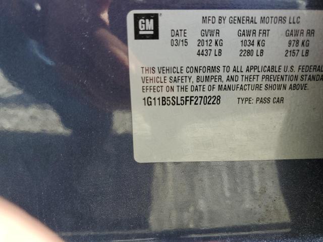 Photo 10 from auction – 2015 CHEVROLET MALIBU LS with VIN 1G11B5SL5FF270228