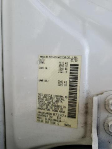 Photo 10 from auction – 2010 NISSAN MAXIMA S with VIN 1N4AA5AP8AC872474