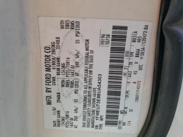 Photo 10 from auction – 2008 FORD EXPLORER X with VIN 1FMEU73E88UA54303