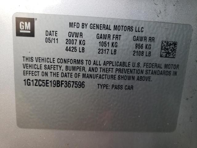 Photo 10 from auction – 2011 CHEVROLET MALIBU 1LT with VIN 1G1ZC5E19BF367596