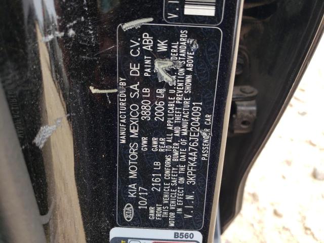 Photo 10 from auction – 2018 KIA FORTE LX with VIN 3KPFK4A76JE204091