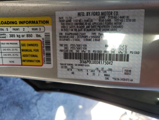 Photo 10 from auction – 2013 FORD FUSION SE with VIN 3FA6P0LU0DR175042