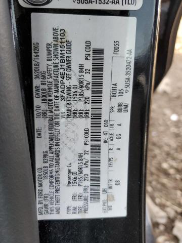 Photo 10 from auction – 2011 FORD FIESTA SE with VIN 3FADP4EJ1BM151103
