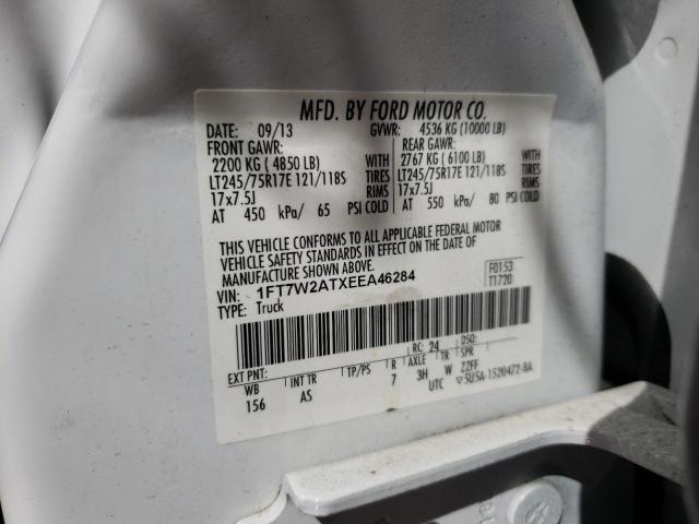 Photo 10 from auction – 2014 FORD F250 SUPER with VIN 1FT7W2ATXEEA46284