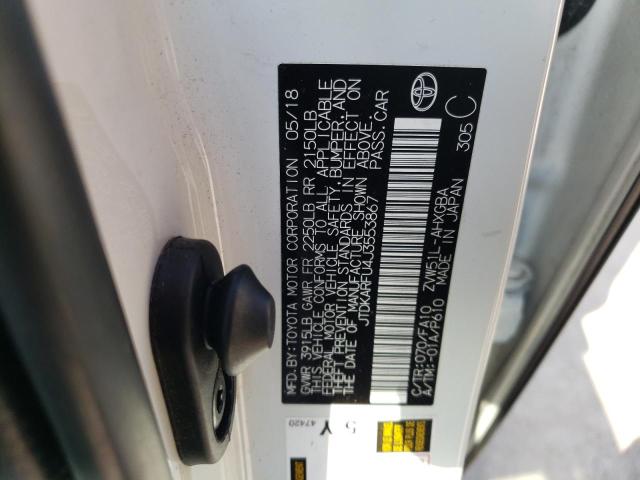 Photo 10 from auction – 2018 TOYOTA PRIUS with VIN JTDKARFU4J3553867