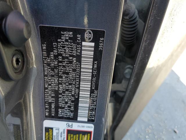Photo 10 from auction – 2014 TOYOTA CAMRY L with VIN 4T4BF1FKXER339257