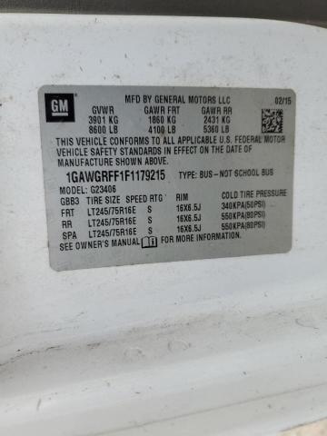 Photo 10 from auction – 2015 CHEVROLET EXPRESS G2 with VIN 1GAWGRFF1F1179215