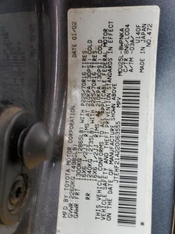 Photo 10 from auction – 2002 TOYOTA HIGHLANDER with VIN JTEHF21A220063555