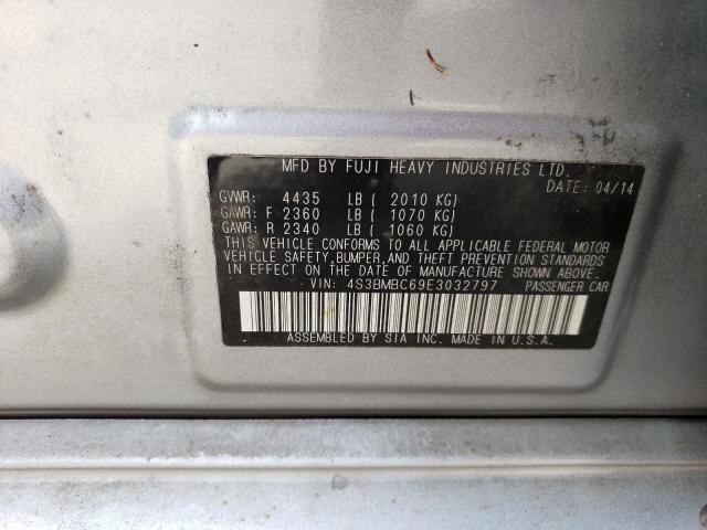 Photo 10 from auction – 2014 SUBARU LEGACY 2.5 with VIN 4S3BMBC69E3032797