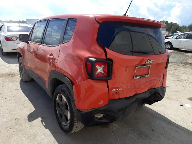 Photo 3 from auction – 2016 JEEP RENEGADE S with VIN ZACCJBAT5GPC55522
