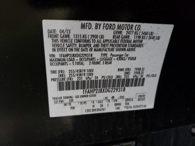Photo 10 from auction – 2013 FORD TAURUS LIM with VIN 1FAHP2J8XDG229318