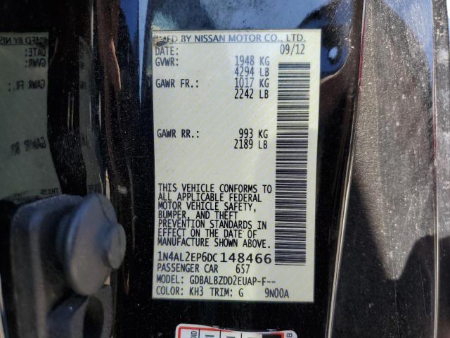Photo 10 from auction – 2013 NISSAN ALTIMA S with VIN 1N4AL2EP6DC148466