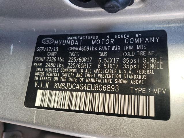 Photo 10 from auction – 2014 HYUNDAI TUCSON GLS with VIN KM8JUCAG4EU806893