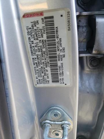 Photo 10 from auction – 2002 TOYOTA ECHO with VIN JTDBT123820205596