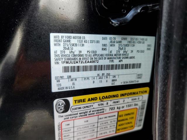 Photo 10 from auction – 2020 FORD EXPEDITION with VIN 1FMJU2AT2LEA40872