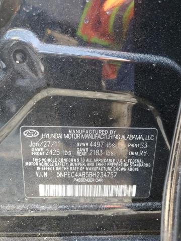 Photo 10 from auction – 2011 HYUNDAI SONATA SE with VIN 5NPEC4AB5BH234757