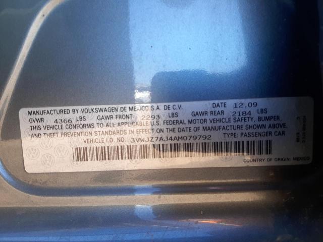 Photo 10 from auction – 2010 VOLKSWAGEN JETTA S with VIN 3VWJZ7AJ4AM079792