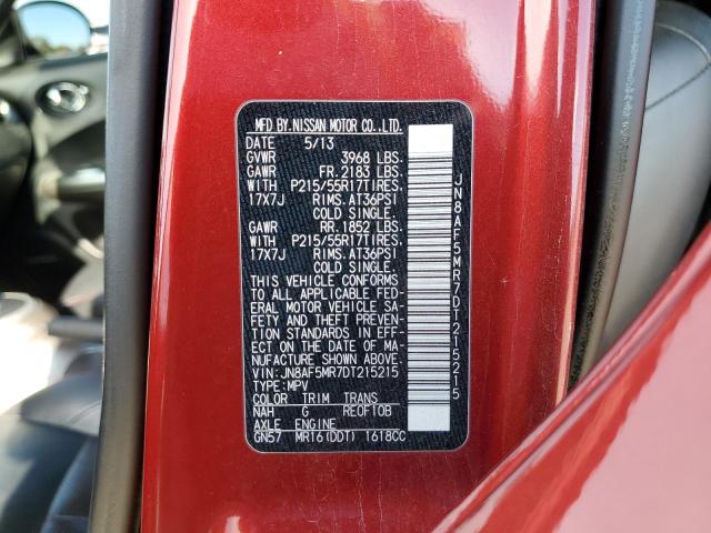 Photo 10 from auction – 2013 NISSAN JUKE S with VIN JN8AF5MR7DT215215