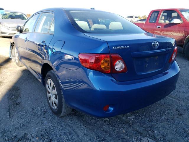 Photo 3 from auction – 2009 TOYOTA COROLLA BA with VIN JTDBL40E099074305