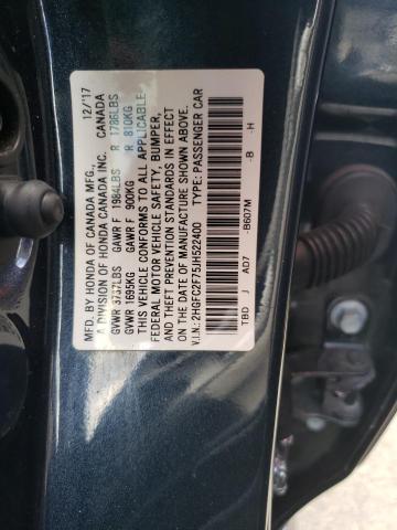 Photo 10 from auction – 2018 HONDA CIVIC EX with VIN 2HGFC2F75JH522400