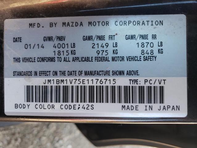 Photo 10 from auction – 2014 MAZDA 3 TOURING with VIN JM1BM1V75E1176715