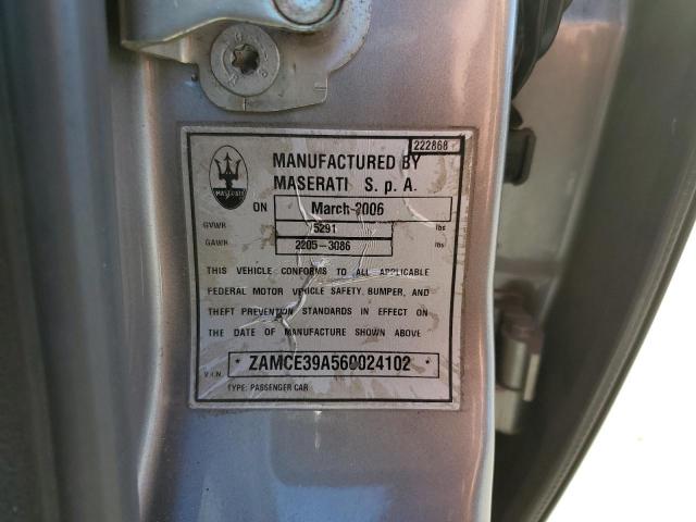Photo 10 from auction – 2006 MASERATI QUATTROPOR with VIN ZAMCE39A560024102