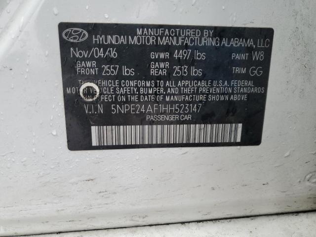 Photo 10 from auction – 2017 HYUNDAI SONATA SE with VIN 5NPE24AF1HH523147